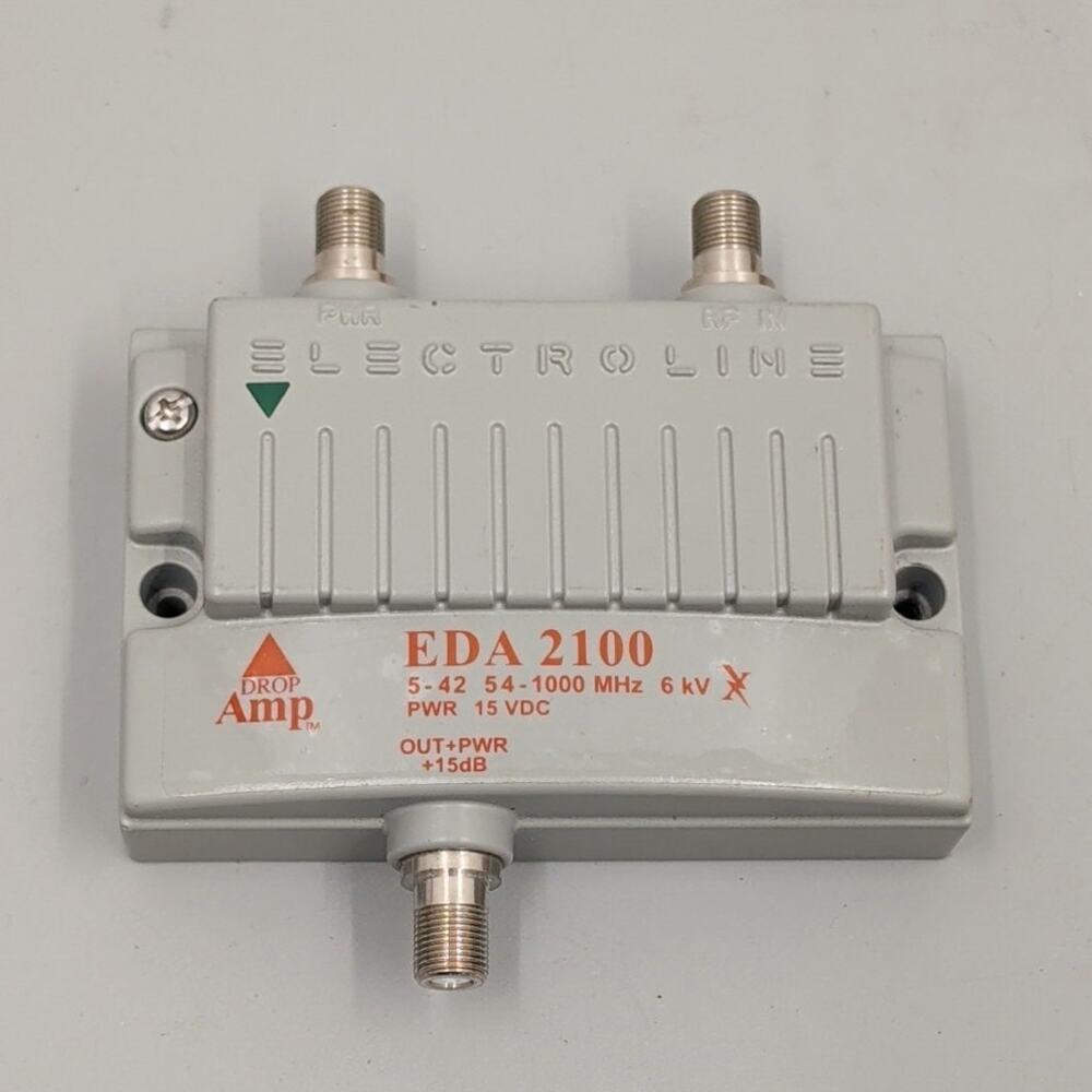 Electroline EDA2100 1-port Low Noise CATV Amplifier +15dB